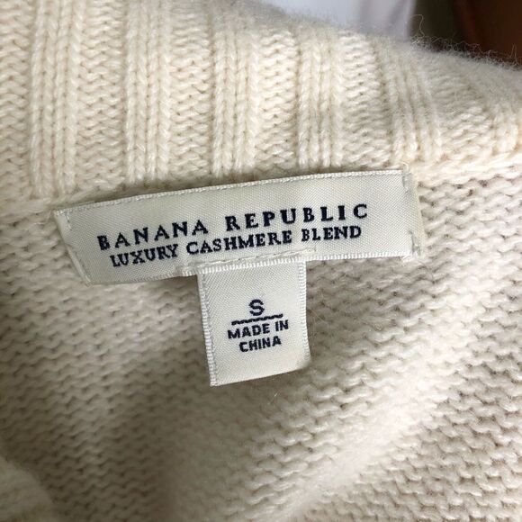 Banana Republic Chunky Wool & Cashmere Sweater - Women’s S - Picture 6 of 7
